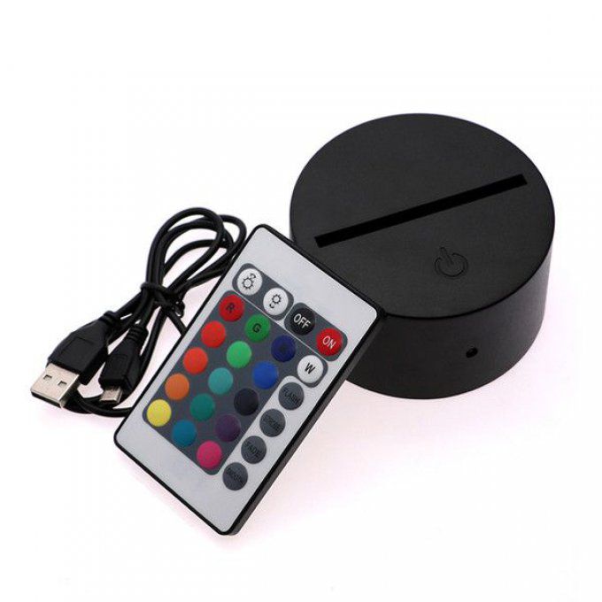 Lampe led 3D Marshmallow, veilleuse, idée cadeau, jeux vidéo, geek, déco, illusion, chevet