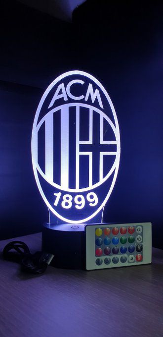 lampe-led-3d-AC-Milan