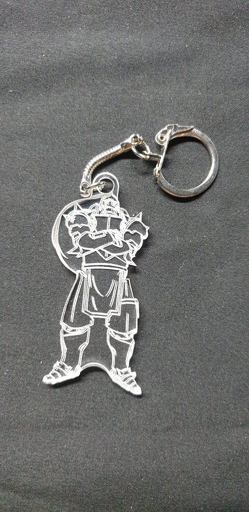 Porte-clés Alphonse, Full Metal Alchimist, attache, faire part, cadeau, accroche, médaillon