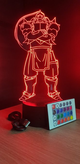 Lampe led 3D Alphonse, veilleuse, cadeau, personnalisable, chevet