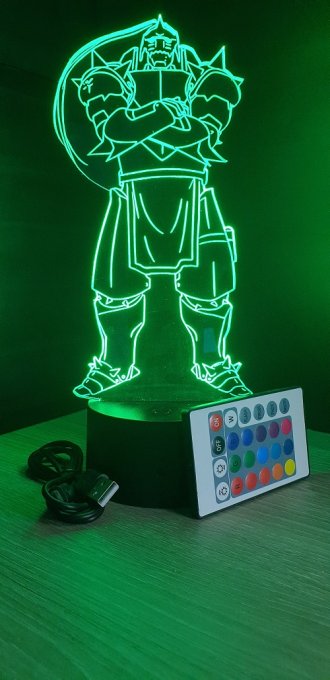 Lampe led 3D Alphonse, dessin animé, veilleuse, cadeau original, personnalisable, chevet, bureau