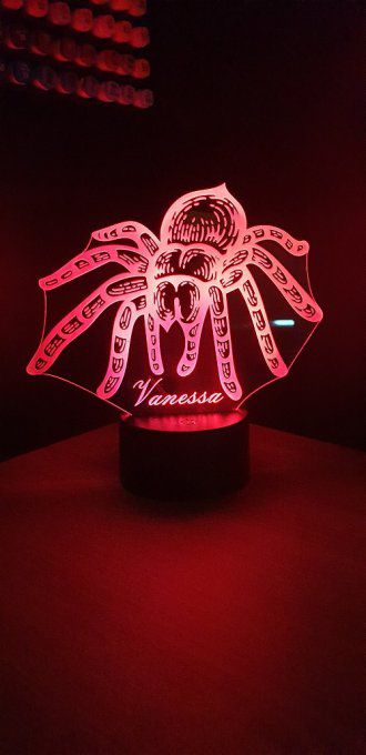 lampe-led-3d-araignée