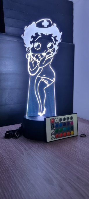 lampe-led-3d-betty-boop-infirmiere
