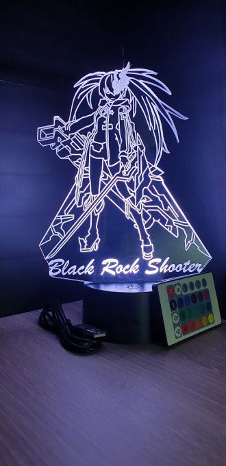 Lampe-led-3d-black-rock-shooter