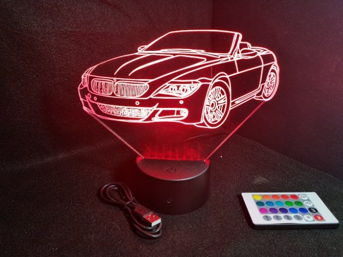 lampe-led-3d-bmw-cabriolé