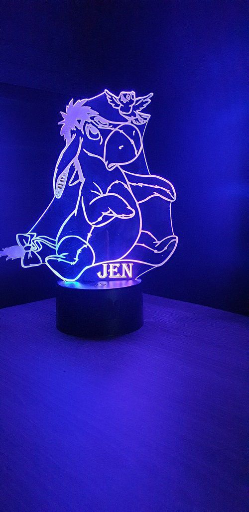 Lampe LED 3D Personnalisée Bourriquet de Disney