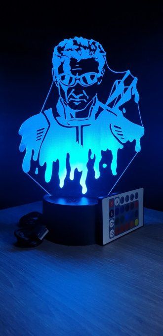 Lampe led 3D Buste Hawkeye, Marvel, veilleuse, cadeau, néon, luminaire