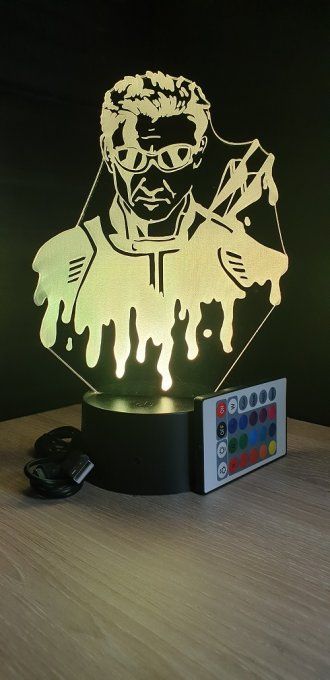 lampe 3 d personnalisée à led Avengers Groot Marvel