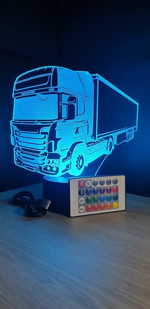 Lampe De Chevet Camion M Décoration Routier Semi-Remorque. Idée