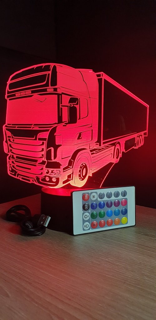 Lampe De Chevet Camion M Décoration Routier Semi-Remorque. Idée