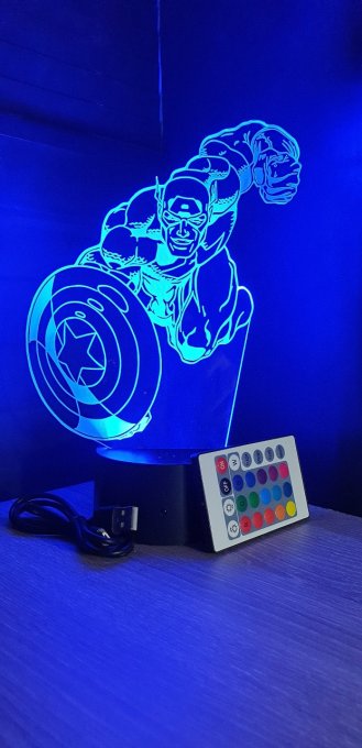 Grav'stylé: Lampe led 3D Hulk, Avengers, Marvel, veilleuse, déco