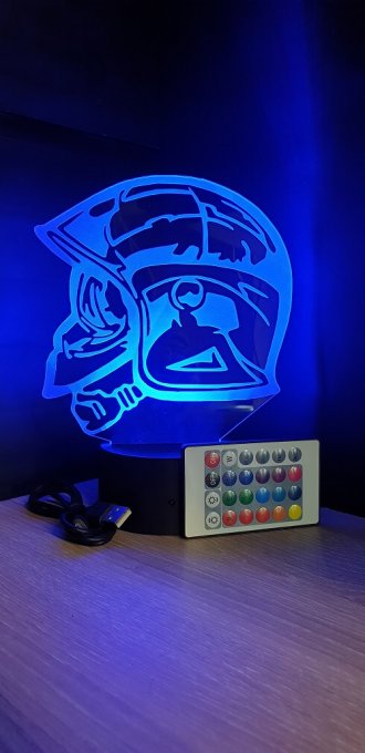 lampe-led-3d-casque-pompier-profil