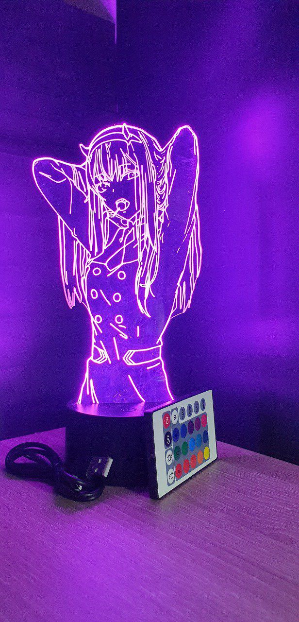Lampe led 3D Darlifra, veilleuse, idée cadeau, manga, animés, scan, déco, illusion, chevet, lumière