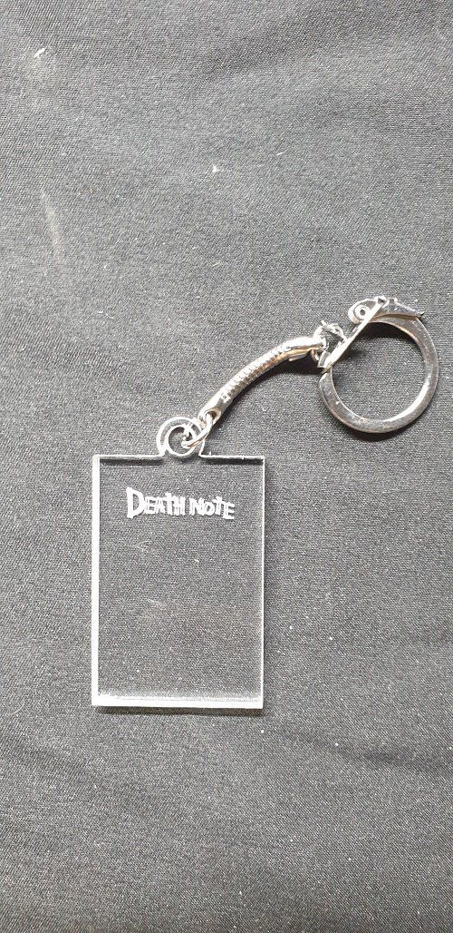 Porte-clés death note, attache, cadeau, accroche, médaillon, gravure