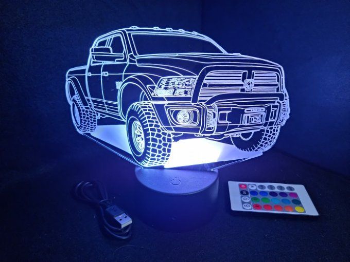 lampe-led-3d-dodge-ram-1500