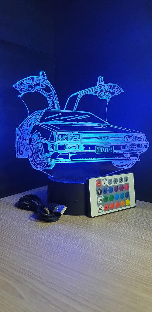 Grav'stylé: Lampe led 3D MG B, voiture, veilleuse, chevet, cadeau