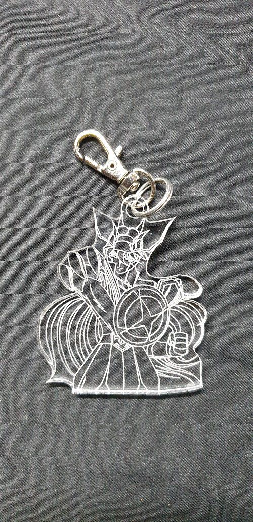 Porte-clés buste Shiryu, Chevaliers du zodiaque, attache, faire part, cadeau, accroche, médaillon