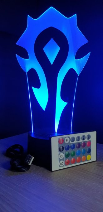 lampe-led-3d-embleme-world-of-warcraft