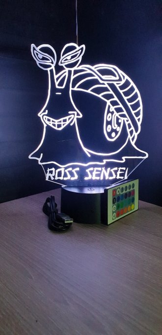 Lampe led 3D Escargophone, One Piece, manga ,veilleuse, déco, illusion