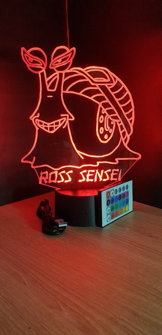 Lampe led 3D Escargophone, One Piece, manga ,veilleuse, idée cadeau, dessin animé , déco, illusion