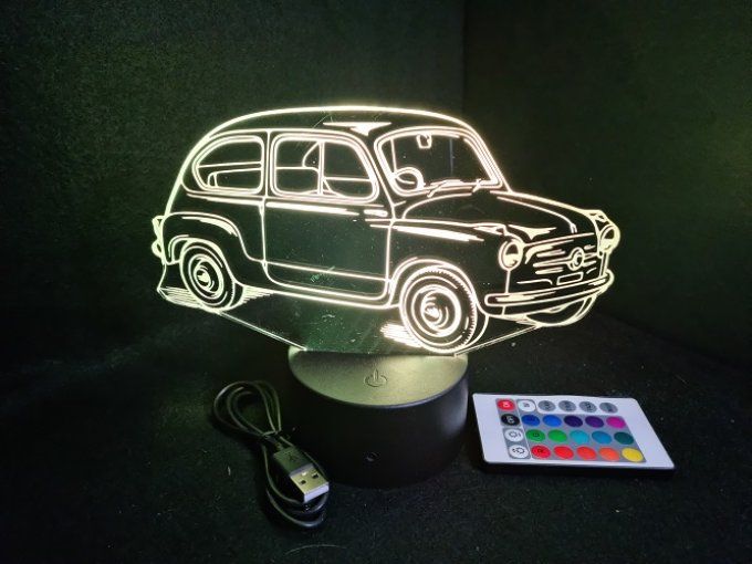 lampe-led-3d-fiat-500