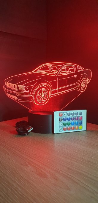 lampe-led-3d-ford-mustang-gt