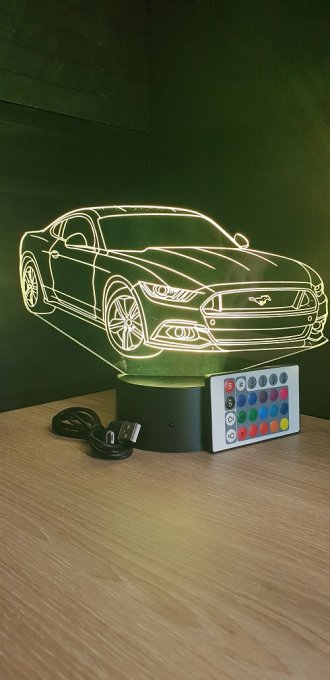 lampe-led-3d-ford-mustang