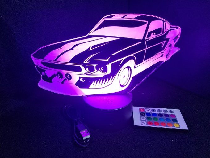 lampe-led-3d-ford-mustang-shelby