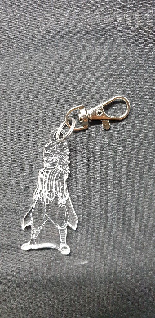 Porte-clés Gajeel, Fairy Tail, attache, cadeau, accroche, médaillon