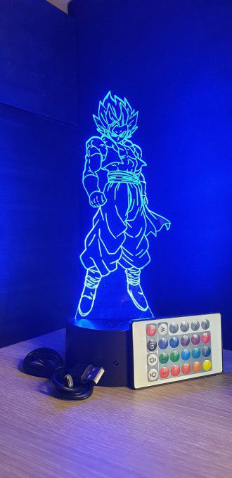 lampe-led-3d-gogeta-blue