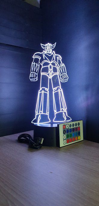 Lampe led  3D Goldorak, dessin animé, veilleuse, déco, chevet