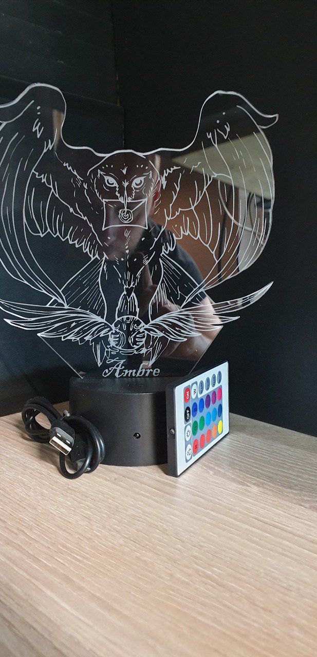 Lampe LED 3D Harry Potter Choixpeau avec socle au choix ! - LampePhoto