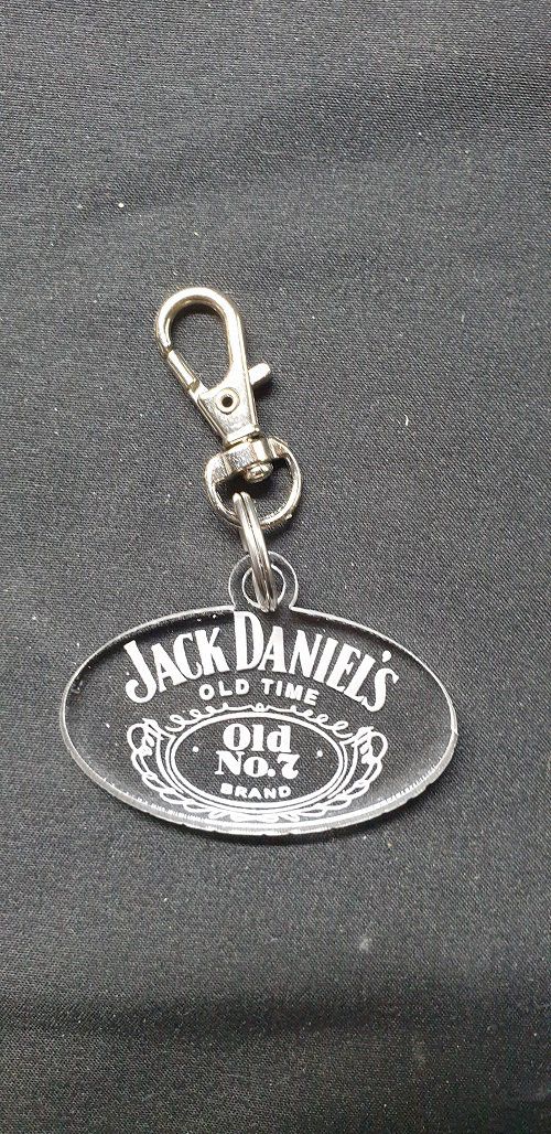 Porte-clés Jack Daniel's, attache, cadeau, accroche, médaillon