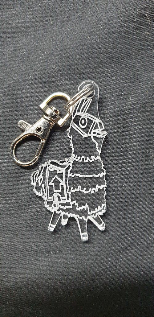 Porte-clés Lama, Fortnite, attache, faire part, cadeau, accroche, médaillon