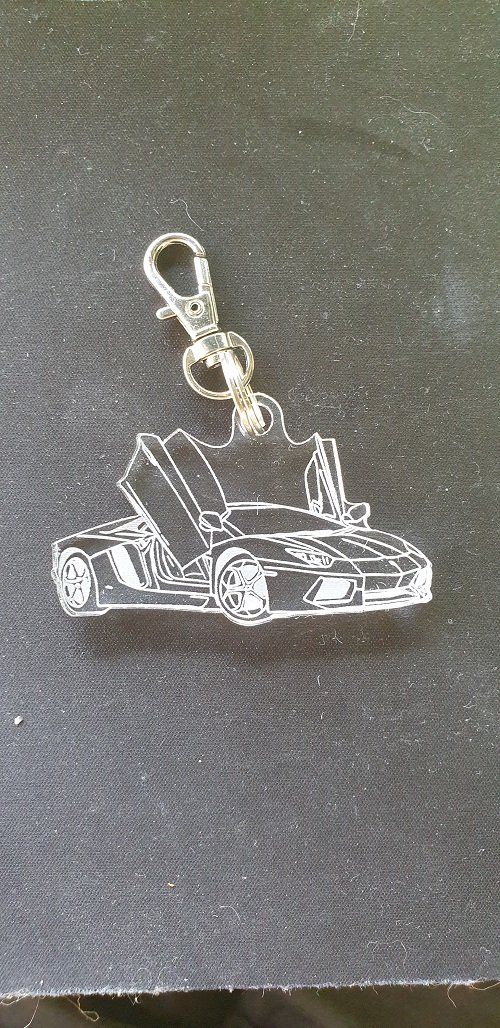 Porte-clés Lamborghini, voiture, attache, faire part, cadeau, accroche, médaillon