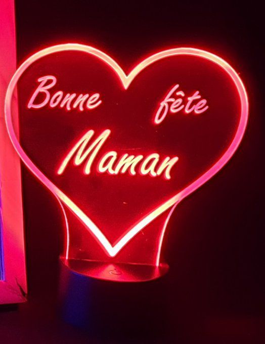 lampe-led-3D-bonne-fête-maman