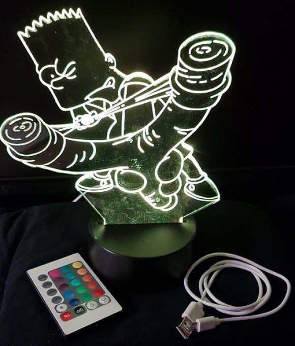 lampe-led-3d-bart-simpson