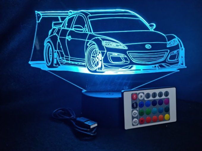 lampe-led-3d-mazda-rx8