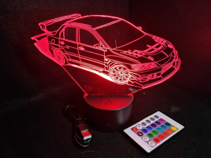 lampe-led-3d-mitsubishi-lancer-evo-VIII