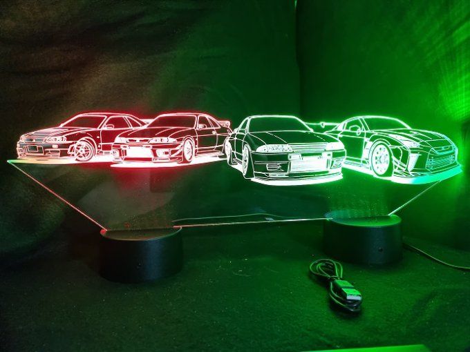 lampe-led-3d-nissan-collection