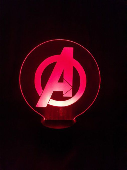 lampe-led-3d-logo-Avengers