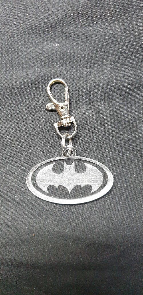 Porte-clés Logo Batman, attache, faire part, cadeau, accroche, médaillon