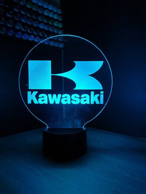 lampe-led-3d-logo-Kawasaki