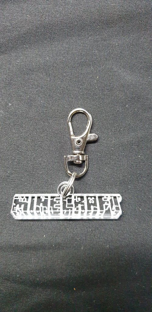 Porte-clés Logo Minecraft, attache, faire part, cadeau, accroche, médaillon