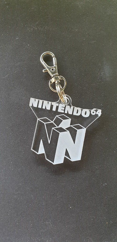 Porte-clés Nintendo 64, console, attache, faire part, cadeau, accroche, médaillon