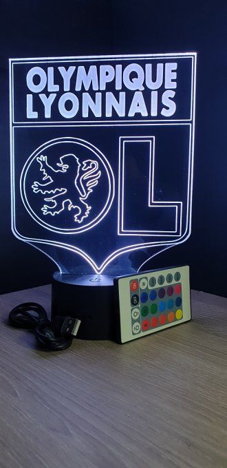 Lampe-led-3d-olympique-de-lyon