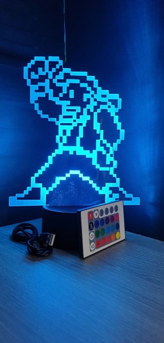 Lampe led 3D Marco, Metal Slug, jeux vidéo, veilleuse, personnalisable, illusion, chevet