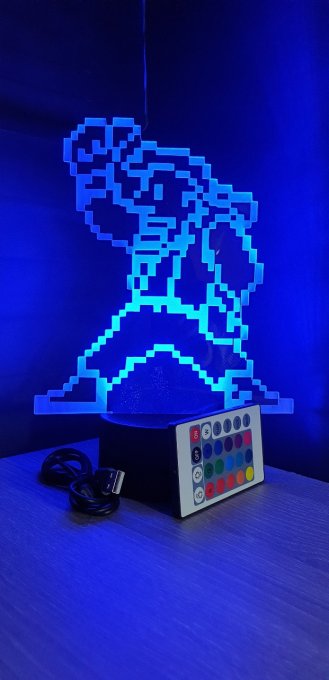 Lampe led 3D Marco, Metal Slug, jeux vidéo, veilleuse, personnalisable, illusion, chevet