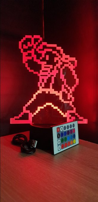 Lampe led 3D Marco, Metal Slug, jeux vidéo, veilleuse, personnalisable, illusion, chevet