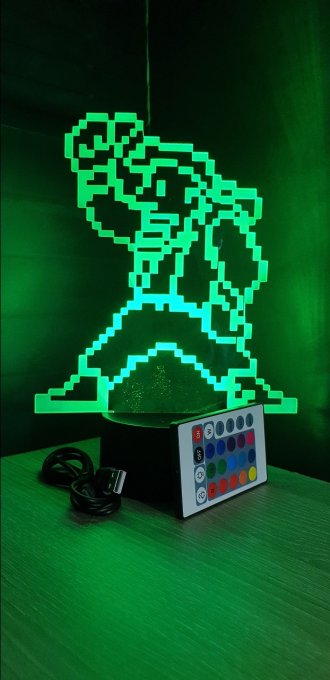 Lampe led 3D Marco, Metal Slug, jeux vidéo, veilleuse, personnalisable, illusion, chevet